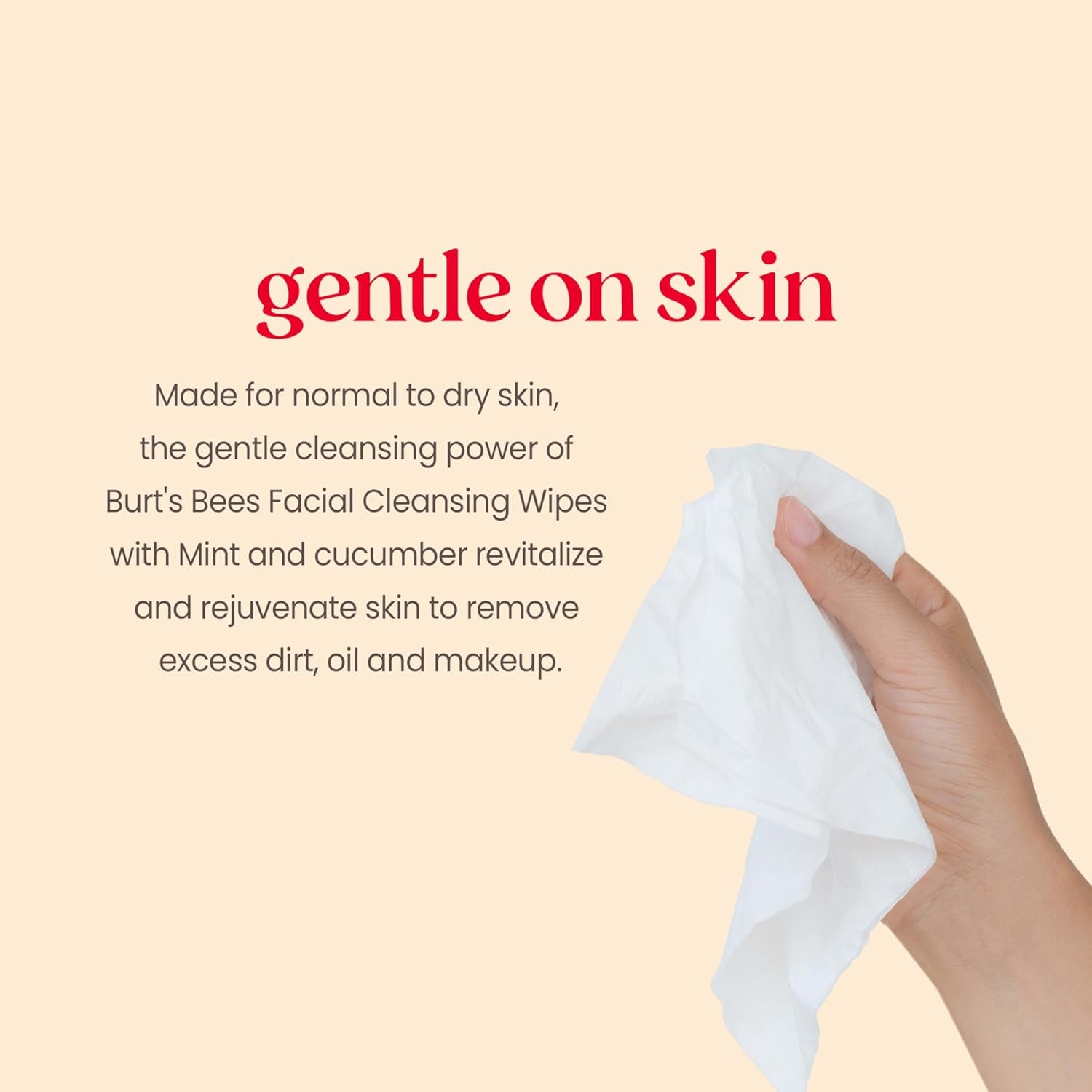 Burt'S Bees Cucumber & Mint Face Wipes, for All Skin Types, Refreshing Makeup Remover & Facial Cleansing Towelettes, 30 Ct. (3-Pack)