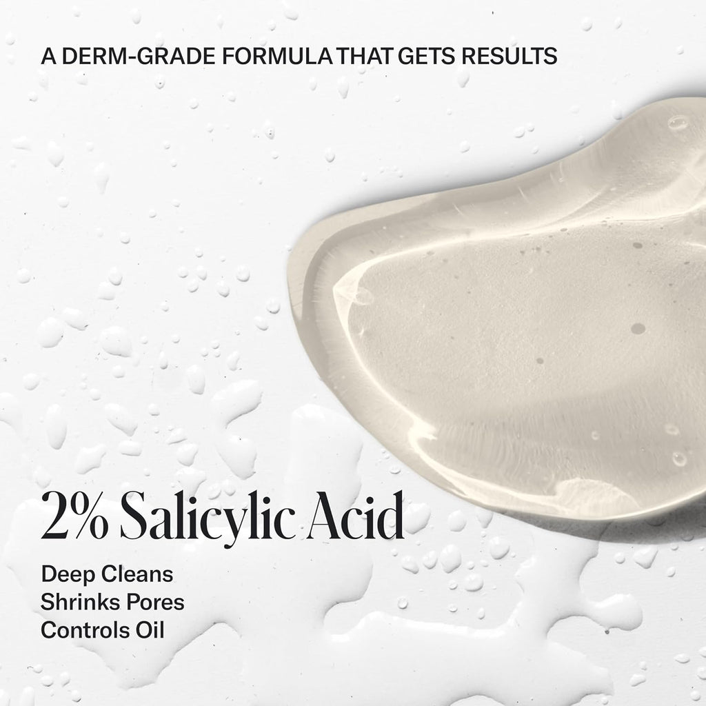 Acne Control Face Wash | 2% Salicylic Acid Exfoliating Cleanser | Clears Skin, Controls Oil & Prevents Breakouts | Clean Citrus Scent | for Men & Women | 6 Fl Oz