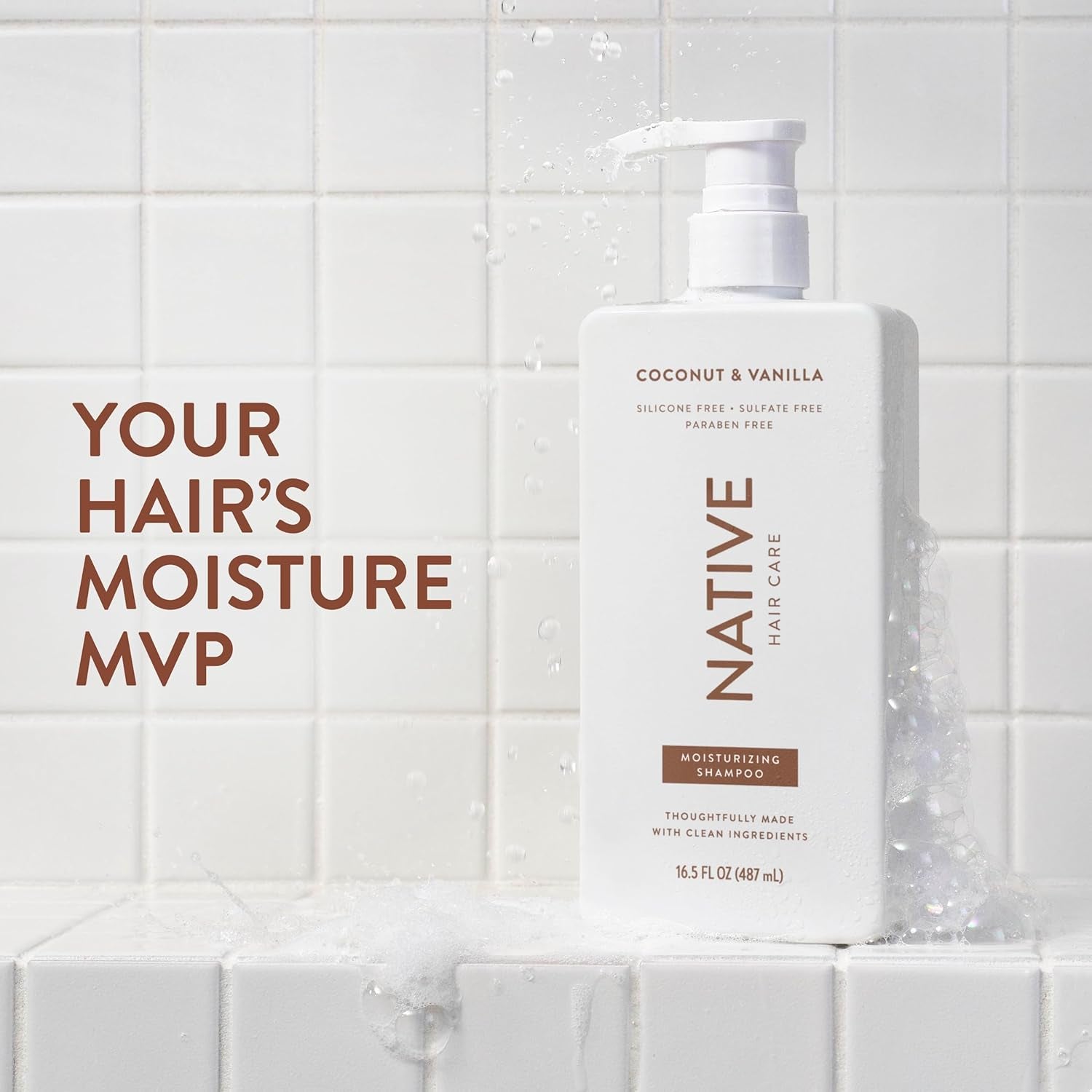 Coconut & Vanilla Shampoo and Conditioner Contain Naturally Derived Ingredients | All Hair Types, Color & Treated, Fine to Dry Damaged, Sulfate & Dye Free - 2-Pack