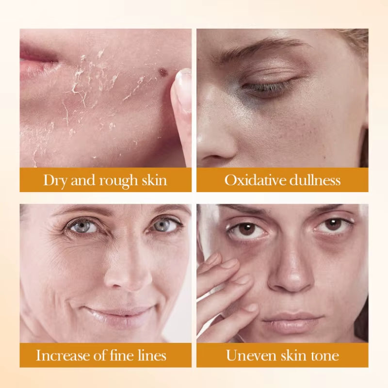 5Pcs  Rice Raw Whitening Set Brighten Hydrating Moisturize Soothing Facial Cleanser+Toner+Essence+Lotion+Cream Skincare