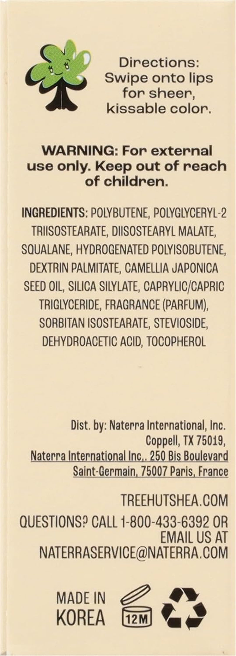 Tree Hut Vanilla Hydrating Lip Oil, Non-Sticky High-Shine Lip Gloss Oil, Moisturizing Formula with Vitamin E & Squalane for Soft, Smooth Lips, 0.16 Fl Oz