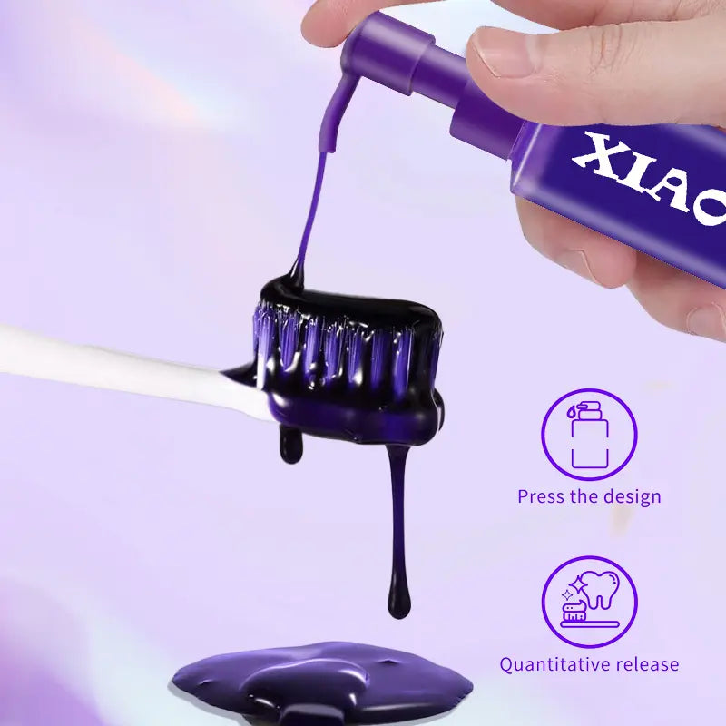 【Buy One, Get One Free】Xiaoks 150Ml Purple Cleansing Fresh Breath Toothpaste for Oral Hygiene Clean & Fresh Formula Oral Care Solution Daily