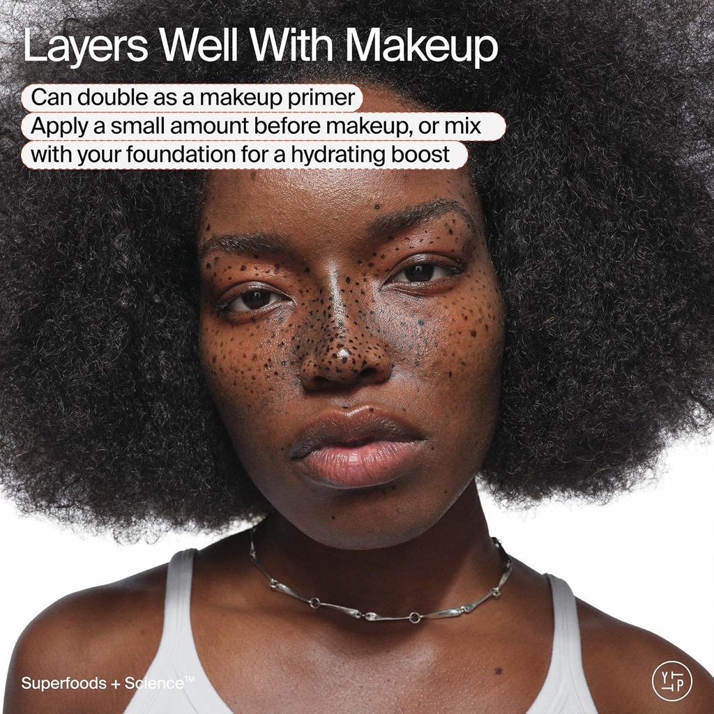 Youth to the People Superfood Air-Whip Moisture Cream - Kale + Green Tea Hyaluronic Acid Face Moisturizer, Smooths + Hydrates up to 48HR with Dewy Glow, Non-Greasy Lightweight Gel, Non-Comedogenic