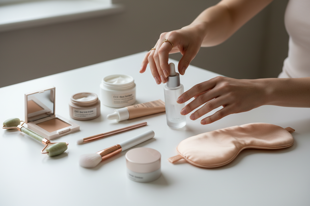 can you make a vidoe of a girl grabing buty prouckds