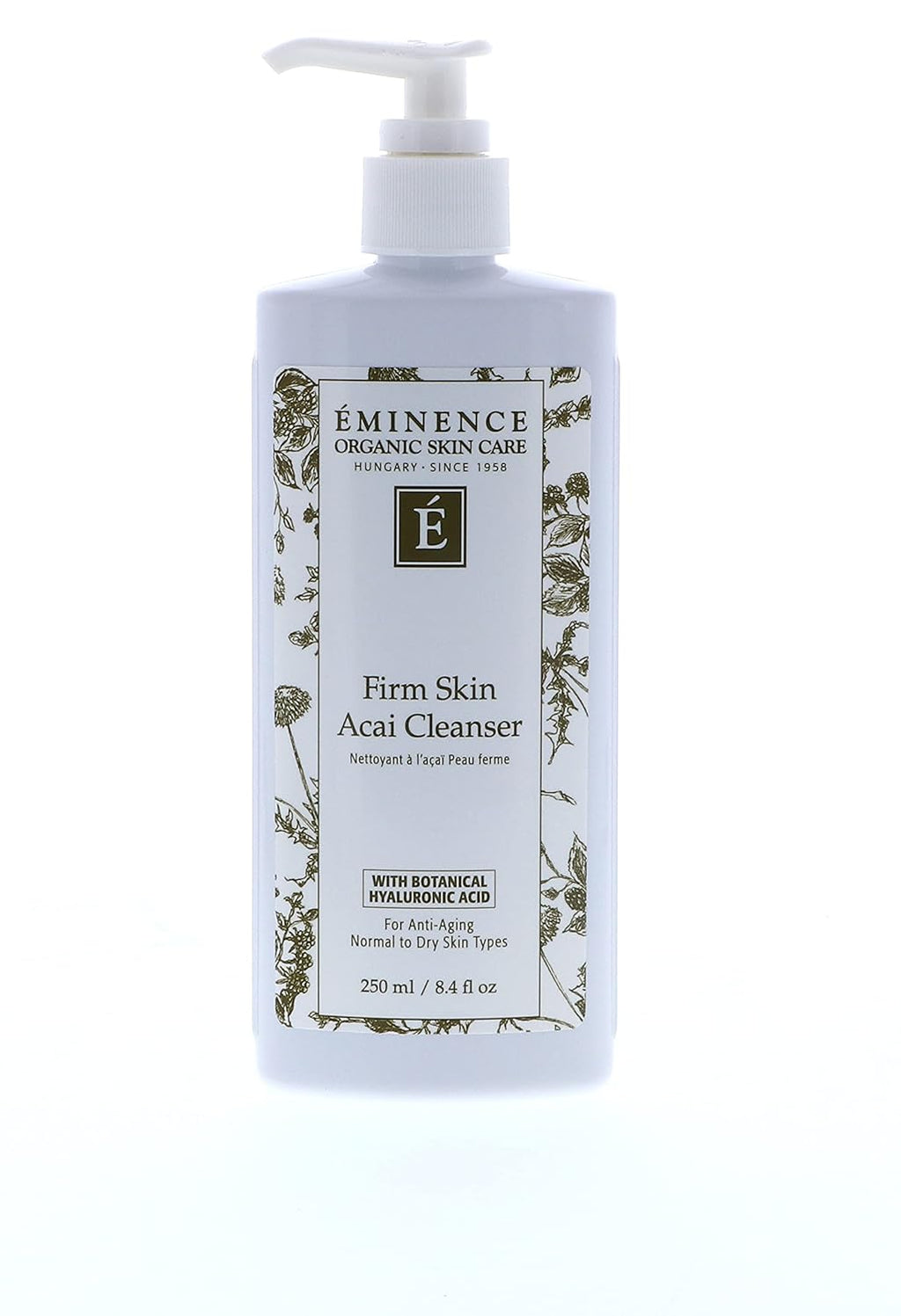 Eminence Organic Skincare Firm Skin Acai Cleanser with Hyaluronic Acid, 8.4 Ounce