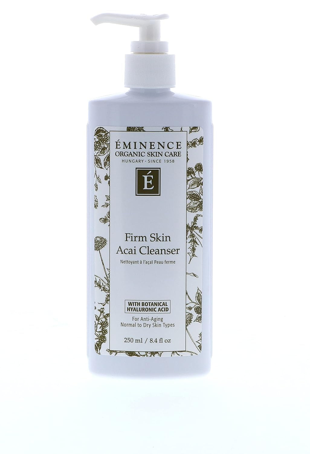 Eminence Organic Skincare Firm Skin Acai Cleanser with Hyaluronic Acid, 8.4 Ounce