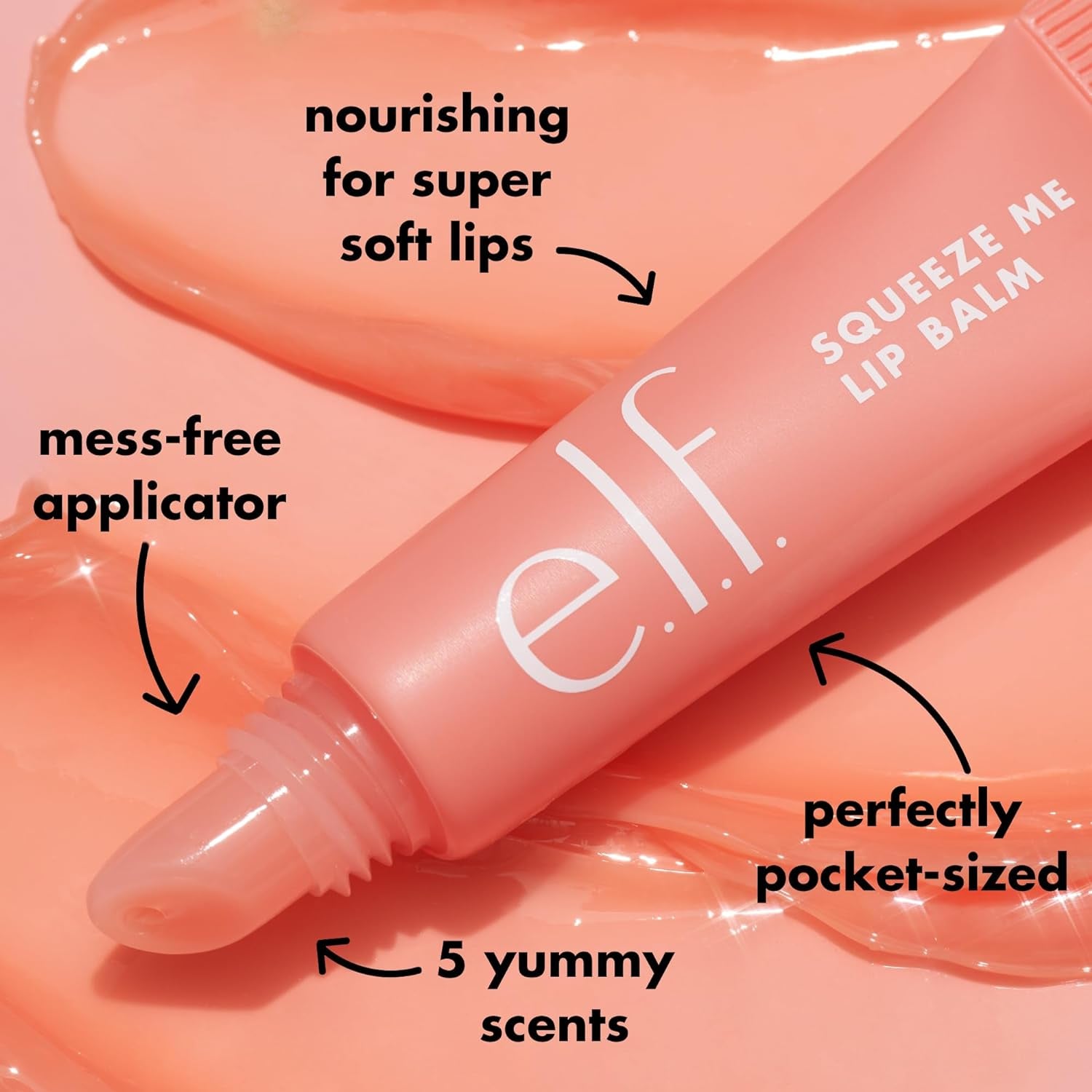 Squeeze Me Lip Balm, Moisturizing Lip Balm for a Sheer Tint of Color, Infused with Hyaluronic Acid, Vegan & Cruelty-Free