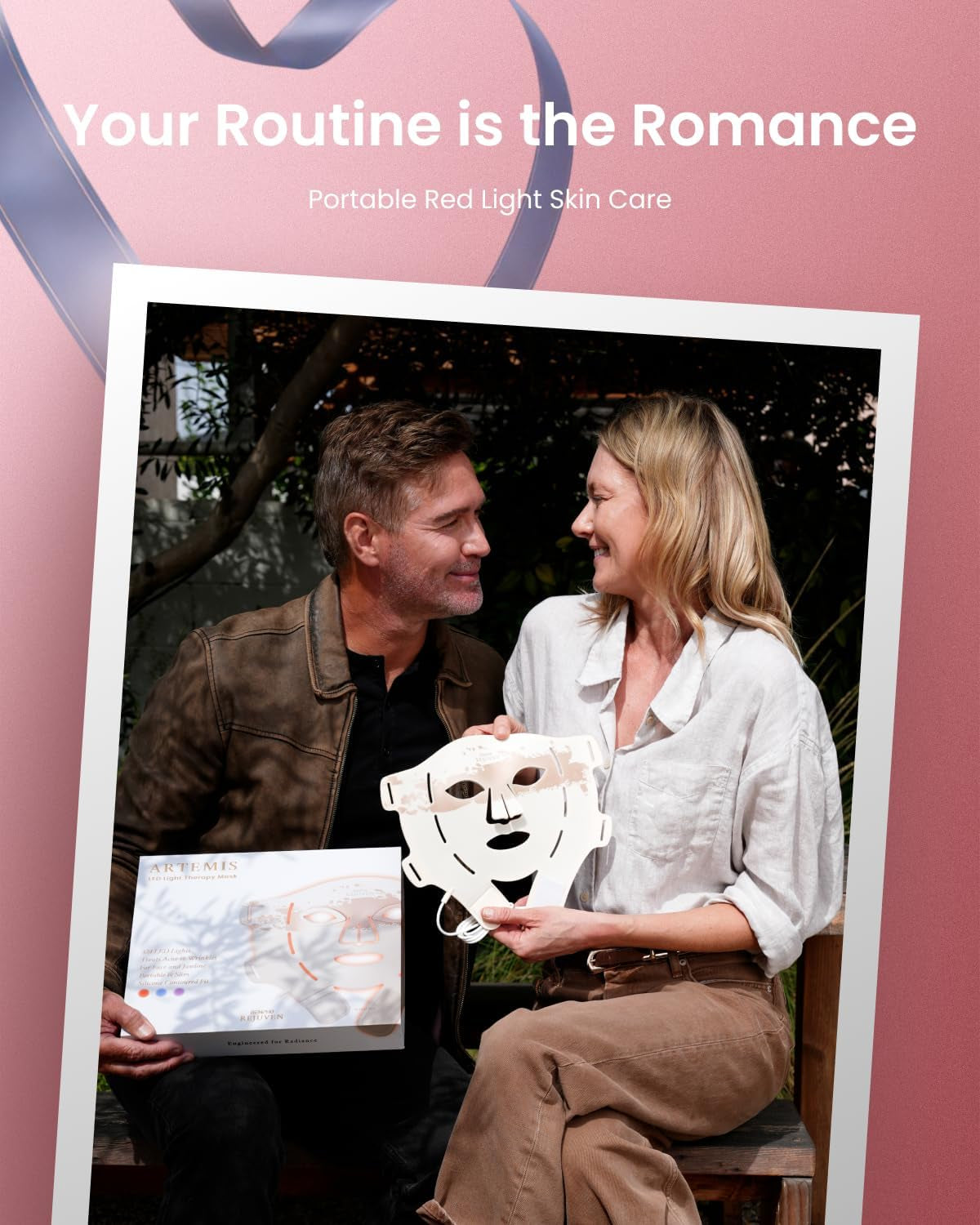 RENPHO 4D Red Light Therapy Mask for Face 2026, Birthday Gifts for Women Mom Wife, 324 Leds Full Face Coverage & 3 Light Modes, Cordless LED Red Light Therapy Face Mask for Home Use & Travel