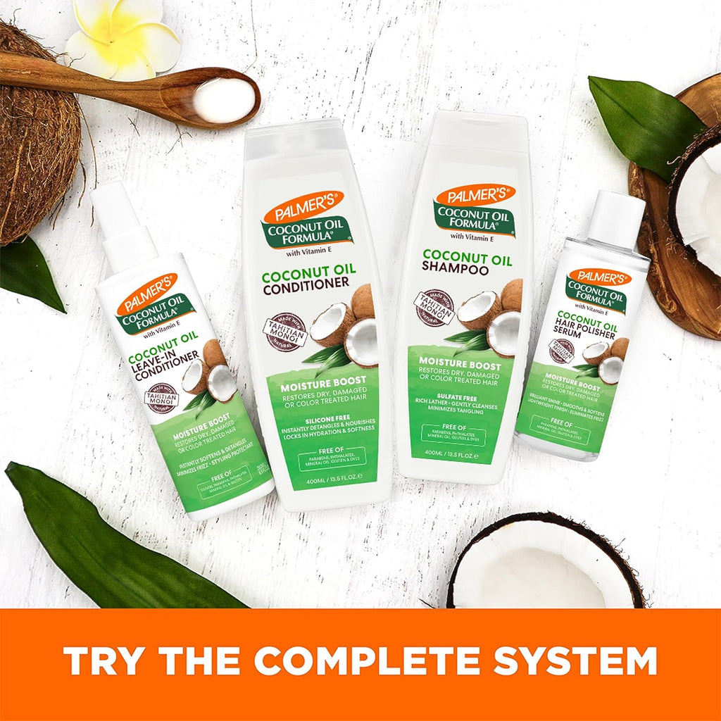 Palmer'S Coconut Oil Formula Moisture Boost Leave-In Conditioner Spray, Instantly Detangle, Hydrate and Strengthen Textured and Curly Hair, 8.5 Ounce